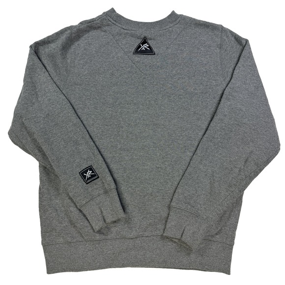 Mens Young And Reckless Sweatshirt Pullover Crew Neck Long Sleeve Gray Size Med - Picture 4 of 6